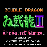 Double Dragon III - The Sacred Stones Title Screen